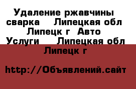 Удаление ржавчины, сварка. - Липецкая обл., Липецк г. Авто » Услуги   . Липецкая обл.,Липецк г.